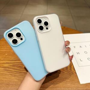 Suitable for iPhone 17 case, new 2-in-1 jelly with large holes <b>phone</b> cover, 16PRO solid color shockproof case - Product Image 1