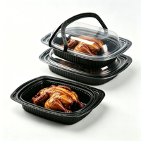Boîte d'emballage pliable jetable biodégradable pour poulet rôti, canard rôti, hamburger à emporter – Offre Spéciale