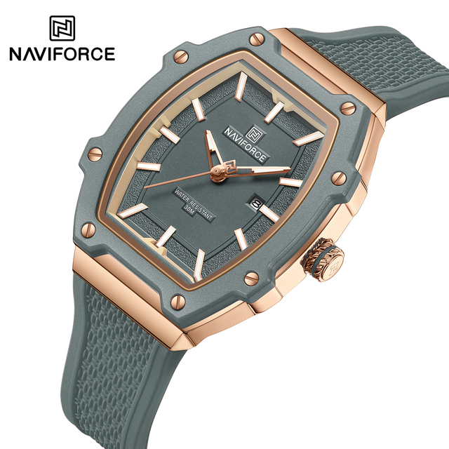 NAVIFORCE Watch 8069 Original Luxury Lady Wristwatch Waterproof Luminous Timing Quartz Watch for Custom Logo