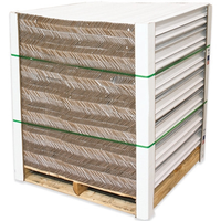 Protections d'angle en profil V de couleur blanche, panneaux d'angle, protection d'angle, panneaux d'angle en carton découpés en V pour la logistique
