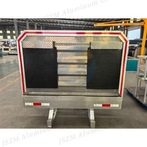 Rak Kabin Aluminium Satu Pintu 68 inci TINGGI X 80 inci LEBAR dengan Braket Pemasangan dan Baut-U - Product Image 4