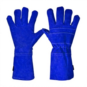 Gants de soudure en cuir de vachette renforcé de haute qualité, résistants à la chaleur, pour la lutte contre les incendies, le barbecue et la protection des mains - Product Image 6