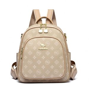 High-quality PU Material Geometric Pattern Portable Internal <b>Frame</b> Anti-Theft <b>Backpack</b> & Designer Handbag for Student Daily Use - Product Image 5
