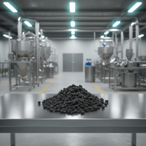Huminsäure Wasserlösliche Super-Humat-Flocken Super-Kaliumhumat 98% Pulverdünger Glänzende Flocken 98 für Organischen Dünger - Product Image 1