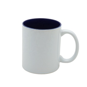 Mug en céramique personnalisé 11oz, couleur intérieure, extérieur blanc, pour sublimation par transfert thermique, vente chaude - Product Image 2