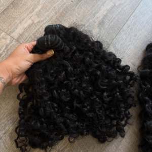 15A Grade Funmi Hair Raw Virgin Cuticle Aligned Brazilian Hair Bundles Bone Straight Indian <strong>Pixie</strong> <strong>Curls</strong> Natural Wavy Black Hair - Product Image 6