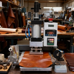 Digital Pneumatic Hot Foil Stamping <b>Leather</b> Bronzing Machine <b>Leather</b> Logo Heat Emmbossed Slot Hot Stamping Machine for Plastic - Product Image 1