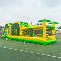 Location de fêtes commerciales de parcours d'obstacles gonflables avec toboggan aquatique Jumping Castle Bouncy Jumper Water Slide Combo