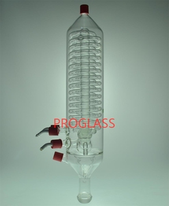 Condenseur en verre d'évaporateur rotatif vertical pour Buchi, corps de 200mm, adapté au R215 300 - Product Image 5