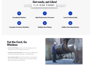 Escáner 3D EinScan Libre Brillante con Procesador NVIDIA de Alto Rendimiento, Rápido, Versátil, Portátil, para Exteriores, con Múltiples Modos de Escaneo - Product Image 4