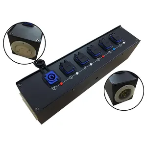 6 Way powerCON power split box for sound system
