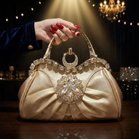 Veganes Design Damenhandtasche PU-Leder Schleifendesign Glänzende Mode-Schultertasche Henkeltasche Strass-Handtasche