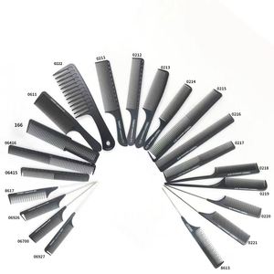 21 Styles Professional Heat Resistant Salon Black Plastic Fashionable Pin Tail Antistatic <b>Comb</b> Parting <b>Combs</b> Hair Cutting - Product Image 1