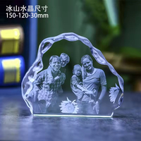 Honor of Crystal Bloc de cristal K9 personnalisable vierge pour cadre photo, presse-papiers et cube photo 3D gravé au laser