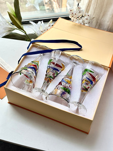 ชุดแก้วไวน์แดงเคลือบเงาหรูหราสำหรับขายส่ง แก้วไวน์ทรงโกเบลต์สำหรับงานแต่งงาน ชุดแก้วไวน์แดงคริสตัล - Product Image 2