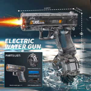 Pistola de Agua Eléctrica Transparente 2026 para Niños, <span class=keywords><strong>Mini</strong></span> Pistola de Agua Automática con Luz para Playa, Piscina y Exteriores en Verano - Product Image 6