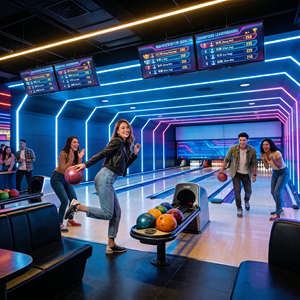 Equipo de Pistas de <span class=keywords><strong>Bowling</strong></span> de Calidad Confiable Brunswick GSX con Proyección Interactiva AR Proyector para <span class=keywords><strong>Bowling</strong></span> de Diez Pinos - Product Image 2