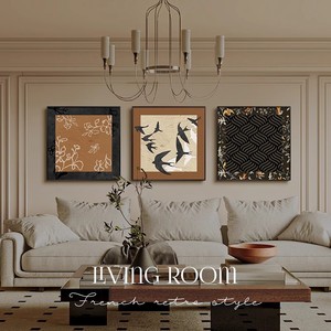 Framed Wall Art Set Abstract Painting Oil <b>Canvas</b> Black <b>Frame</b> Rectangle Living Room Bedroom Decor - Product Image 3