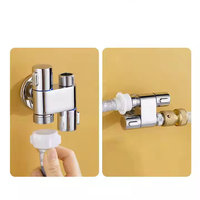 FEIDU Adaptateur de robinet à double vanne de contrôle en acier inoxydable de conception moderne Inverseur de bidet de haute qualité pour les toilettes et la cuisine