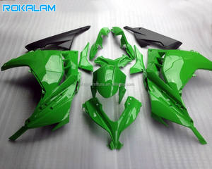 Kit de carénage vert brillant pour Kawasaki <span class=keywords><strong>Ninja</strong></span> ZX300 EX <span class=keywords><strong>300</strong></span> 2013 2014 <span class=keywords><strong>2015</strong></span> 2016 EX300 Carrosserie Après-vente Carénage de moto - Product Image 1