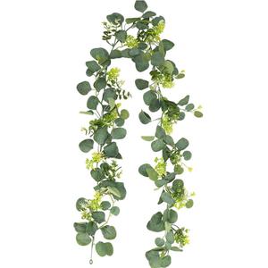 Ghirlanda di Eucalipto Artificiale Realistica, Foglie Verdi Finte Decorative per Casa, Matrimoni, Archi e Pareti - Product Image 6