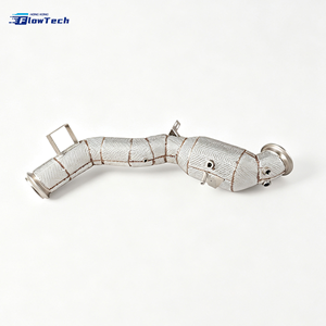 Downpipe SS304 avec bouclier thermique pour Mercedes-AMG W206 C43 C63 2.0T M139 – Catalyseur sport haute performance 200 cellules à montage direct - Product Image 3