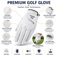 Ensemble cadeau de golf sportif en métal de haute qualité avec logo personnalisé, comprenant un chapeau, des gants, un outil de réparation de divots, un clip de chapeau, un marqueur de balle, un tee de golf et une boîte cadeau durable