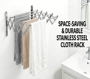 Toallero Telescópico de Acero Inoxidable Personalizado, Soporte de Pared para Toallas, Organizador para Cocina, Lavandería, Hogar, Hotel, Dormitorio, Gimnasio, Baño - Product Image 1