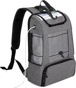 Mochila Unisex Portátil de Malla Gris, Paneles de Poliéster Impermeables, con Cordón, Transpirable, para Viajes, Capacidad de 20-35L - Product Image 1