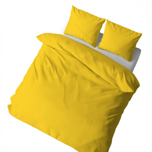 Juego de Funda Nórdica 100% Algodón Amarillo Tamaño Queen (Reino Unido) 200x200cm - Product Image 3