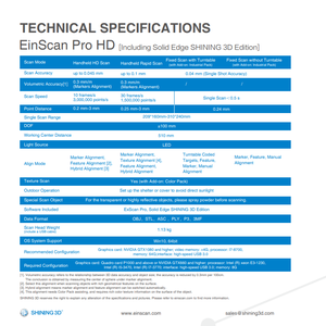 Scanner 3D portatif Shining Einscan Pro HD pour imprimante 3D - Product Image 5