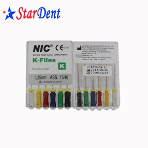Stainless Steel Endodontic Root Endo Canal Hand Use NIC H / K / S -Files