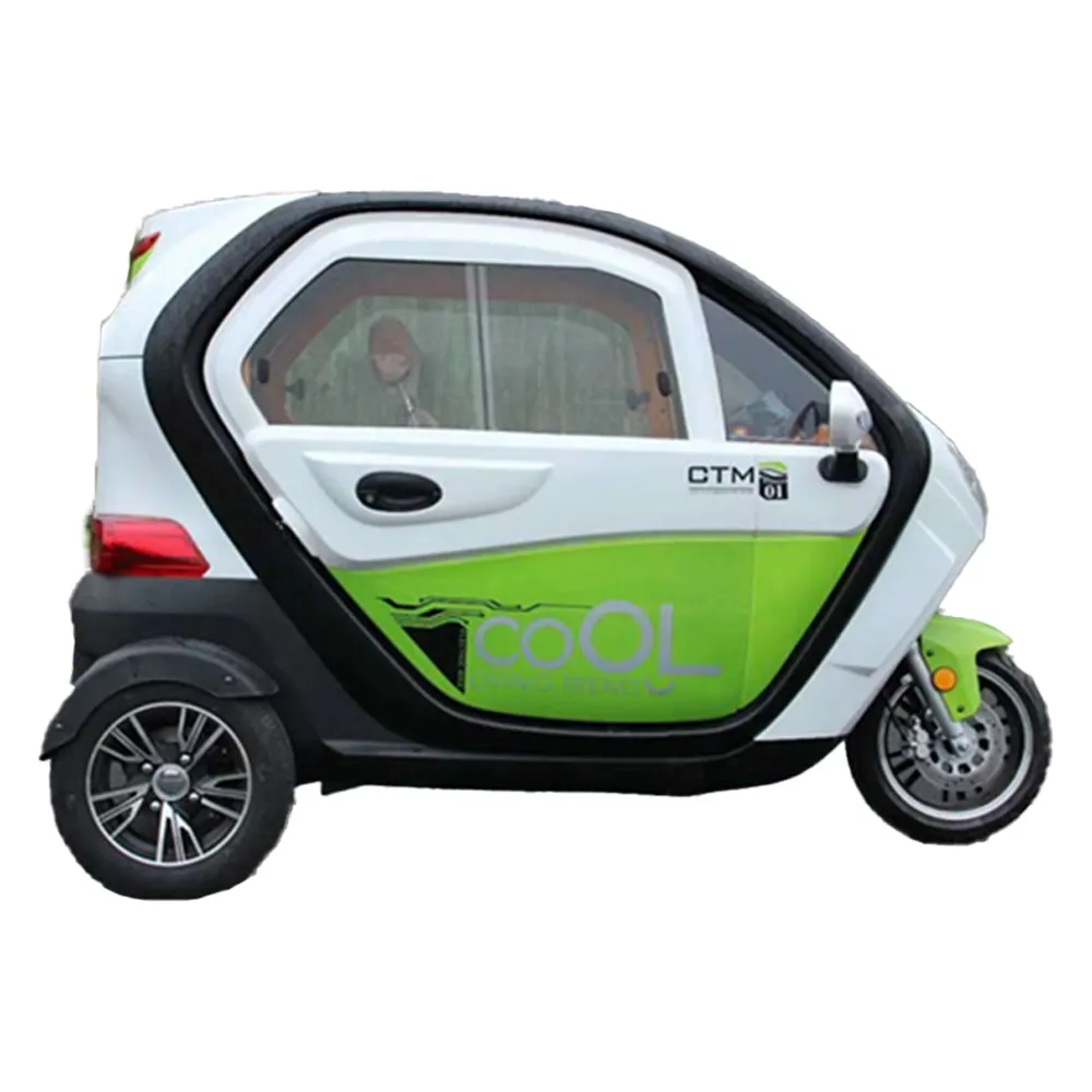 2023 ईईसी 3 व्हीलर 1500W मोटर 2 सीटर बैटरी इलेक्ट्रिक वाहन