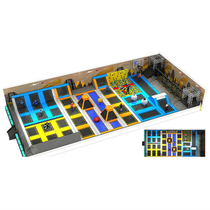 Equipo de Parque de Trampolines al Aire Libre para Niños, Muro de Escalada, Juegos de Baloncesto, Cama Elástica, Red Protectora de PVC para Niñas - Product Image 3