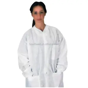 Disposable PP non-woven cloth dust-free workshop labor insurance work laboratory clothes