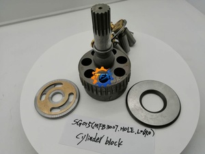 Pièces de réparation de la pompe principale pour excavatrice PC20-6 PC20-7 PC28 PC30 PC30-6, pièces hydrauliques, bloc-cylindres PVC80 - Product Image 5