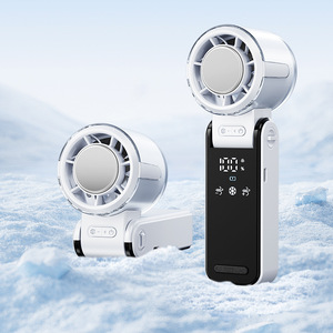 Handheld <b>Fan</b> With Brushless Motor Foldable Portable Rechargeable Cooling <b>Fan</b> For Outdoor Use - Product Image 2
