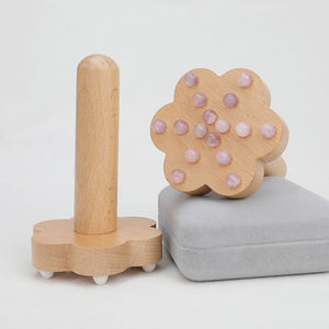 Massageador Corporal Completo de Cristal Natural de Jade com Ferramenta de Madeira para Celulite e Gua Sha para Massagem de Braços, Pernas, Rosto e Pescoço - Product Image 3