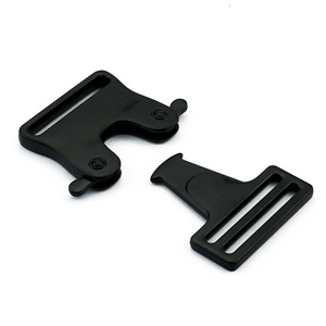 หัวเข็มขัดแบบสองง่าม 32 มม. โลหะผสมสังกะสี สีดำ สำหรับเข็มขัด กระเป๋า เป้สะพายหลัง อุปกรณ์ฮาร์ดแวร์ - Product Image 2