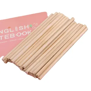 Fábrica de lápices de China barato al por mayor lápiz de madera Hb personalizado natural a granel para estudiantes de escuela primaria