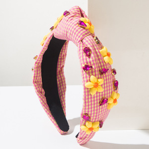 Diadema Geométrica con Pedrería, Estilo Coreano, Colores Personalizados, Marca Personalizada, Accesorios para el Cabello para Mujer, Ideales para Fiestas - Product Image 3