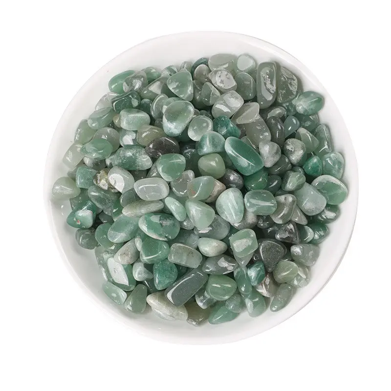 Green Aventurine Tumbled Chips Stone Crushed Crystal Quartz Irregular Shaped Stones for Home Decorative Stones Vases Plants