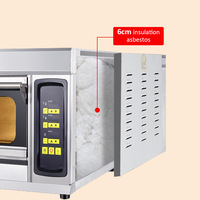 Four commercial LGO pour cuire du pain, des pizzas, des tartes aux œufs, en acier inoxydable, four électrique numérique 220-380V
