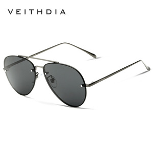 Veithdia Men's Aviator Sunglasses Metal <b>Frame</b> TAC Lens UV400 Anti Glare Driver Sunshades - Product Image 2