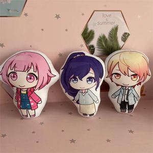 Vente en gros de coussins en peluche doux personnalisés avec broderie d'avatars d'anime, cadeau promotionnel - Product Image 4