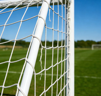 Filet de football extérieur en HDPE résistant aux UV pour 7 personnes, petit modèle, pour sports de réseau