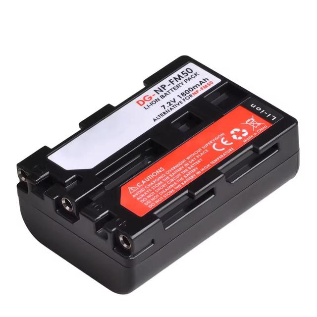 Camera Battery 7.2V 1800mAh NP-FM50 Backup Battery Suitable for Sony NP-FM30