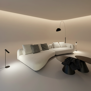 Ensemble de canapé en cuir coloré moderne  avec remplissage en éponge pour meubles de maison salon fabriqué en Chine - Product Image 3