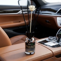 Diffuseur d'ambiance en verre NOIR pour hôtels et parfum de voiture, avec parfum longue durée, aromathérapie et fragrance d'hôtel cinq étoiles