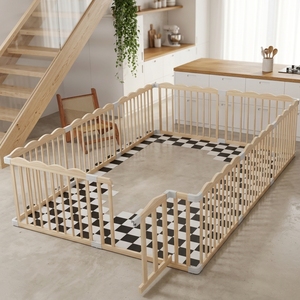 Box per Bambini in Legno per Neonati e Bambini Piccoli - Design Contemporaneo Eco-Friendly con Cancello Bloccabile Regolabile, Facile da Montare, Portatile - Product Image 4